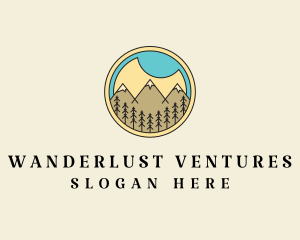 Traveller - Outdoor Nature Mountain Range logo design