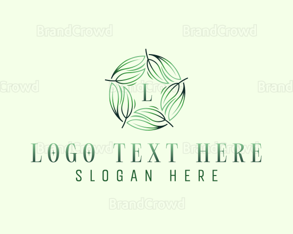 Environmental Garden Leaves Logo