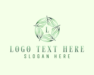 Environmental Garden Leaves Logo