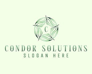 Environmental Garden Leaves logo design