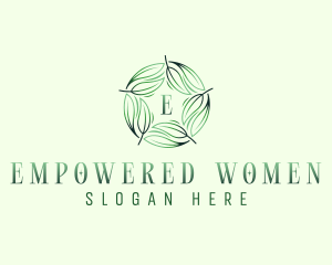 Environmental Garden Leaves logo design