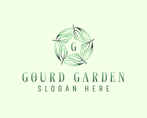 Environmental Garden Leaves logo design