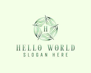 Environmental Garden Leaves logo design