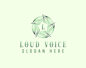 Environmental Garden Leaves logo design