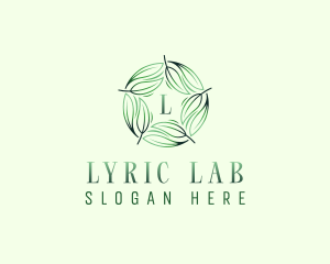 Environmental Garden Leaves logo design