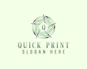 Environmental Garden Leaves logo design