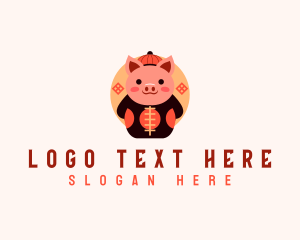 Zodiac - Chinese Zodiac Pig logo design