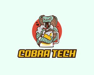 Cobra Snake Beer  logo design