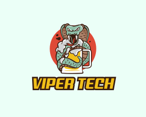 Viper - Cobra Snake Beer logo design