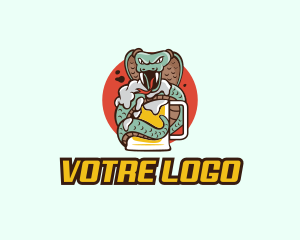 Viper - Cobra Snake Beer logo design