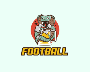 Mascot - Cobra Snake Beer logo design