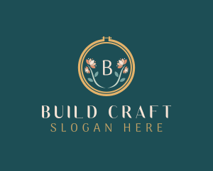 Floral Embroidery Craft logo design