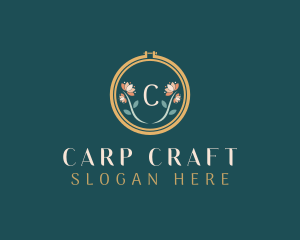 Floral Embroidery Craft logo design