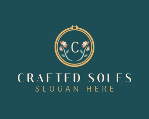 Floral Embroidery Craft logo design