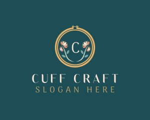 Floral Embroidery Craft logo design