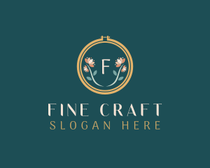 Floral Embroidery Craft logo design