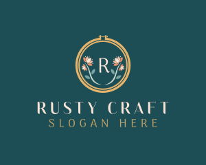 Floral Embroidery Craft logo design