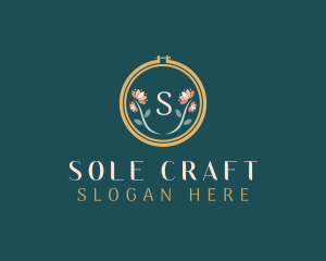 Floral Embroidery Craft logo design