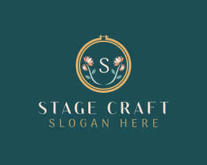 Floral Embroidery Craft logo design