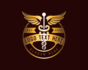  Caduceus Medical Clinic logo design