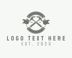 Handyman - Hammer Handyman Banner logo design