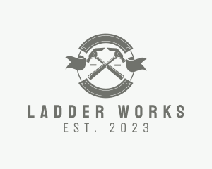 Hammer Handyman Banner logo design