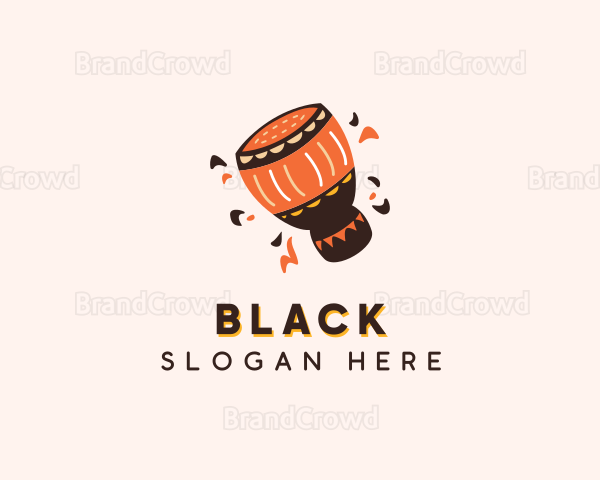 African Djembe Drum Logo