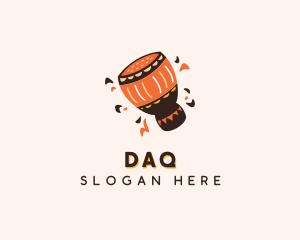 African Djembe Drum Logo