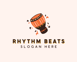 Djembe - African Djembe Drum logo design