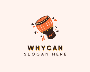 Traditional - African Djembe Drum logo design