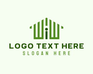 Loft - Green Residential Real Estate logo design