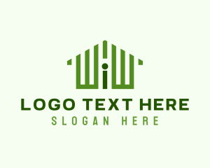 Village - Green Residential Real Estate logo design