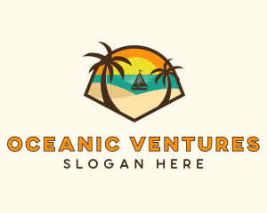 Sunset Beach Resort logo design