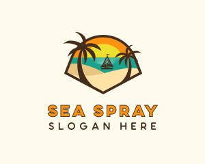 Sunset Beach Resort logo design