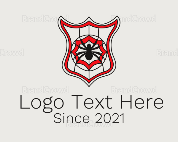 Spider Web Shield Logo