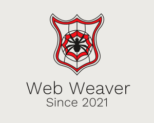 Spider - Spider Web Shield logo design