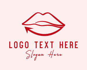 Adult - Pretty Sexy Lips logo design