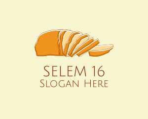 Wheat Bread Slice Logo