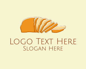 Wheat Bread - Wheat Bread Slice logo design