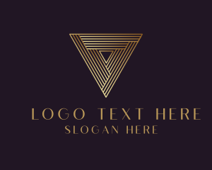Businessman - Elegant Modern Triangle logo design