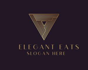 Elegant Modern Triangle logo design