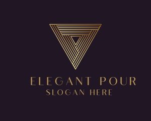 Elegant Modern Triangle logo design