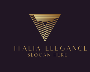 Elegant Modern Triangle logo design