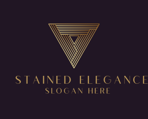 Elegant Modern Triangle logo design