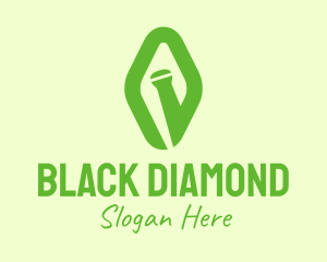 Green Diamond Mortar logo design