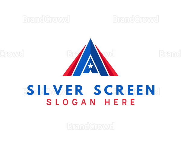 Letter A Star Company Logo