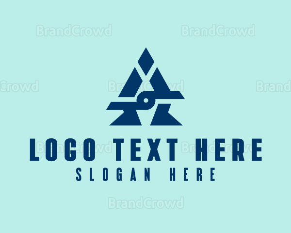 Geometric Letter A Logo