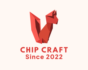 Fox Origami Craft logo design