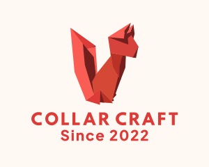 Fox Origami Craft logo design