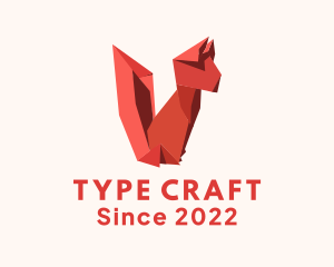 Fox Origami Craft logo design